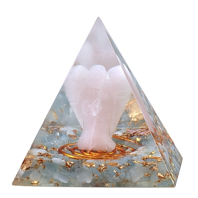Orgonite Pyramid Resin Energy Generators DJEW-PW0013-45B-1