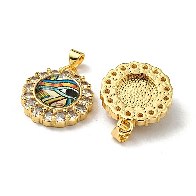 Real 18K Gold Plated Brass Pendants KK-L209-008G-04-1