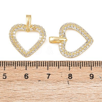 Brass Micro Pave Cubic Zirconia Pendants KK-I475-05G-04-1