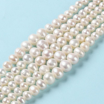 Natural Cultured Freshwater Pearl Beads Strands PEAR-E018-67-1