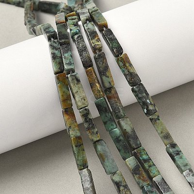 Natural African Turquoise(Jasper) Beads Strands G-G837-02-1