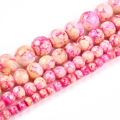 Baking Paint Glass Beads X1-DGLA-N003-8mm-A01-1