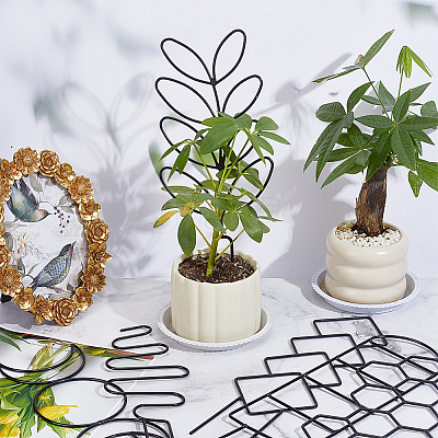 12Pcs 2 Styles Plastic Plant Climbing Trellis AJEW-GO0005-49-1