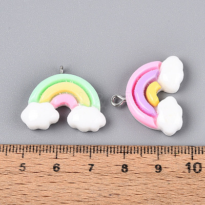 Opaque Resin Pendants RESI-N050-11P-1