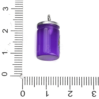 Opaque Resin Pendants RE-CBA08CD-10B-1