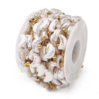 Ion Plating(IP) 304 Stainless Steel Flower Link Chains CHS-H034-03G-03-1