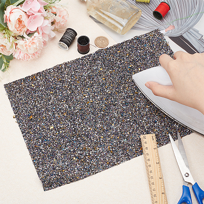 Hotfix Rhinestone Sheet RESI-WH0035-24B-1