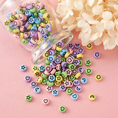 Opaque Acrylic Beads MACR-PJ0001-01-1
