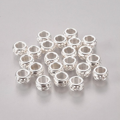 Tibetan Silver Color Plated Beads X-TIBEB-LF0928Y-S-1