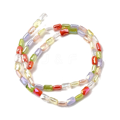 Electroplate Glass Beads Strands EGLA-D300-05-05-1