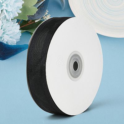 1Roll Solid Color Organza Ribbons ORIB-CY0001-02N-1