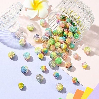 Imitation Pearl Acrylic Beads OACR-YW0002-04A-02-1