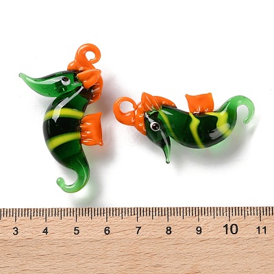 Handmade Lampwork Pendants LAMP-S068-08A-1