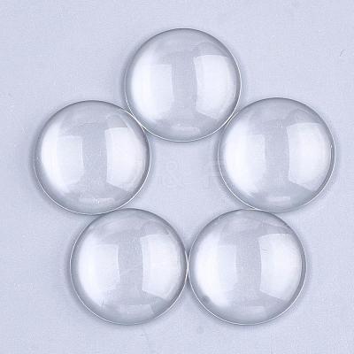 Transparent Glass Cabochons GGLA-S036-01-1