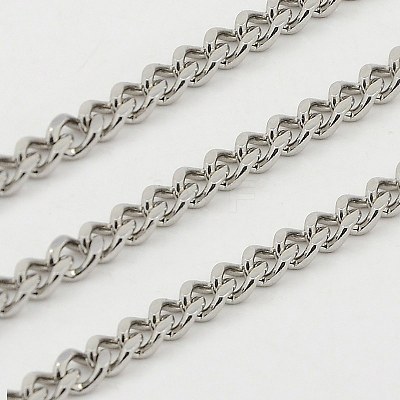 Tarnish Resistant 304 Stainless Steel Twisted Chains CHS-K001-20B-1
