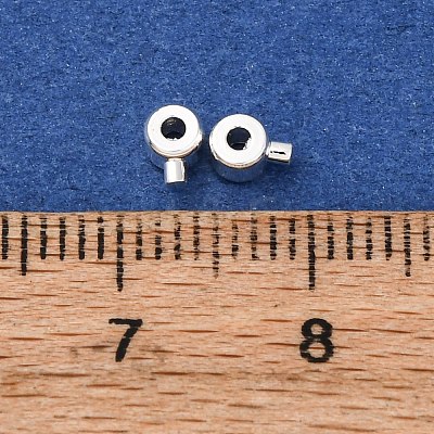 Brass Crimp Beads KK-Z030-17B-S-1