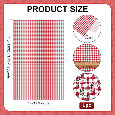 Tartan Cotton Fabric DIY-WH0671-412B-1