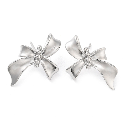 Brass Studs Earrings EJEW-K276-06A-P-1