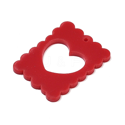 Opaque Acrylic Pendants FIND-K017-12B-1