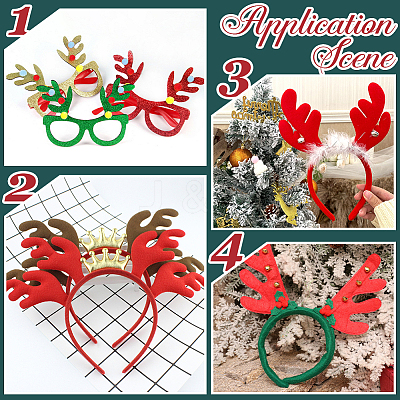 40Pcs 2 Styles Christmas Theme Ornament Accessories FIND-GF0007-14A-1