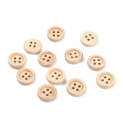 Natural Round 4 Hole Buttons NNA0VFH-1