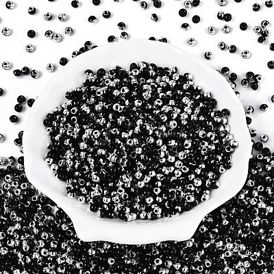 6/0 Half Plated Glass Beads SEED-N008-04B-1