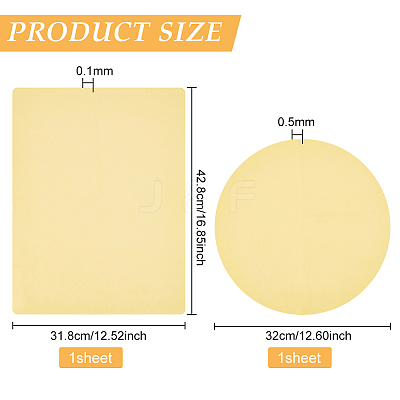 2 Sheets 2 Styles Pottery Wheel Mat Cloth AJEW-BC0006-52-1
