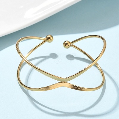 304 Stainless Steel Cuff Bangles BJEW-L682-033G-1