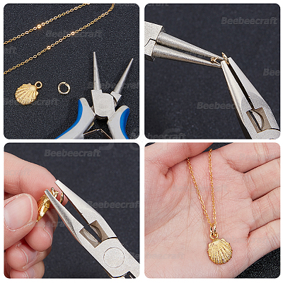 Brass Twister Clasps KK-BBC0023-90G-1
