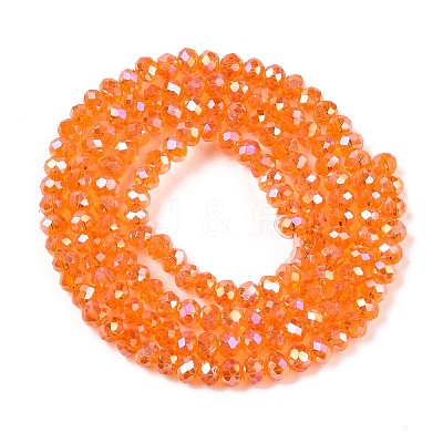 Electroplate Glass Beads Strands EGLA-A044-T2mm-B25-1