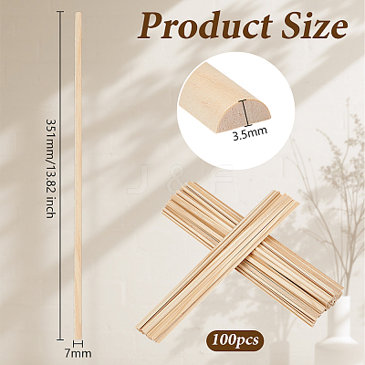 100Pcs Wood Craft Sticks DIY-OC0015-05A-1