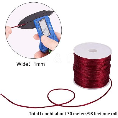Nylon Satin Rattail Cord NWIR-PH0001-18-1
