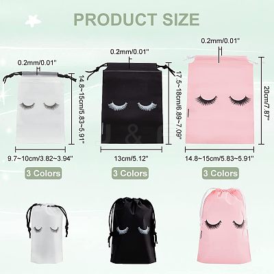 108Pcs 9 Styles EVA Plastic Bags ABAG-NB0001-68-1