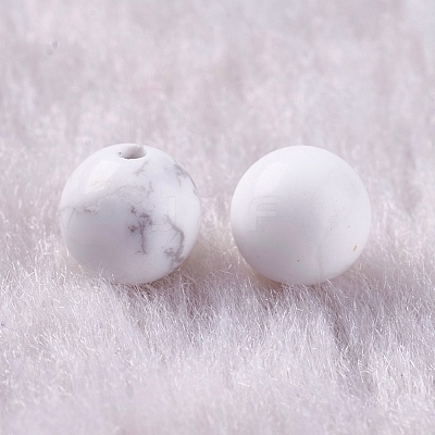Natural Howlite Beads G-K275-30-6mm-1