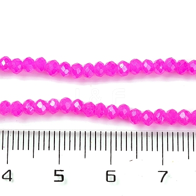 Baking Electroplate Glass Beads Strands X-DGLA-A039-J4mm-B24-1