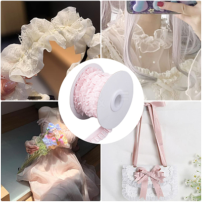 10 Yards Flat Chinlon Elastic Cord Trim OCOR-WH0070-75C-1