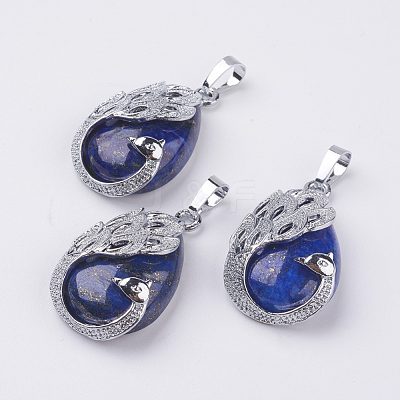 Natural Lapis Lazuli Pendants G-E442-04Q-1