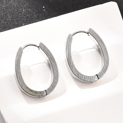 201 Stainless Steel Hoop Earrings EJEW-T056-03P-03-1