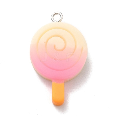 Ice Pop Resin Pendants LS-RESI-F027-08-1