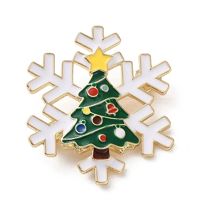 Christmas Enamel Pins JEWB-B028-01G-10-1
