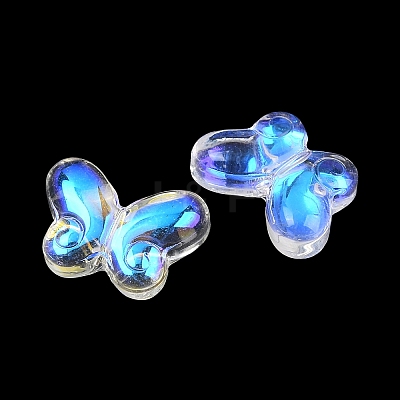 AB Color Plated Transparent Glass Beads GLAA-Z020-01-1