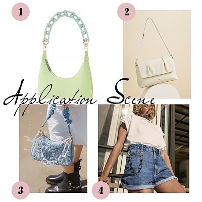 Acrylic Cable Chains Bag Straps AJEW-PH0001-47-1