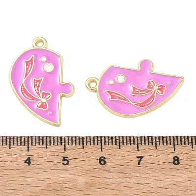 Alloy Enamel Pendants AL-CBA292F-01G-G-1
