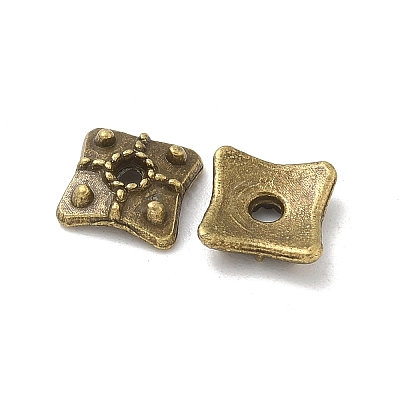 Tibetan Style Alloy Bead Caps TIBE-P003-74AB-1