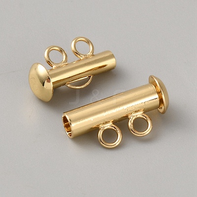 Brass Slide Lock Clasps KK-WH20007-22A-1