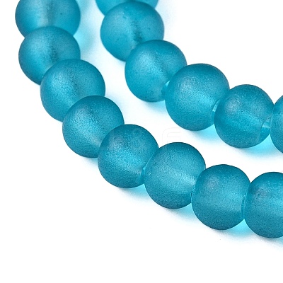 Baking Paint Transparent Glass Bead Strands X-GLAA-S031-4mm-18-1