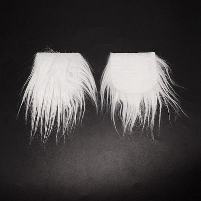 Artificial Wool Beards AJEW-WH0258-091-1