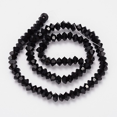 Faceted Bicone Glass Bead Strands GLAA-J082-A06-1