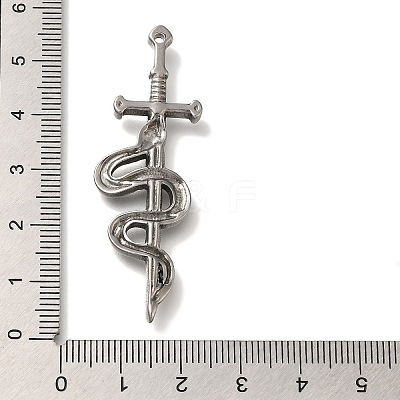304 Stainless Steel Big Pendants STAS-H223-12AS-1