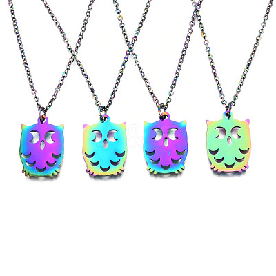 201 Stainless Steel Pendants Necklaces NJEW-S105-JN641-1